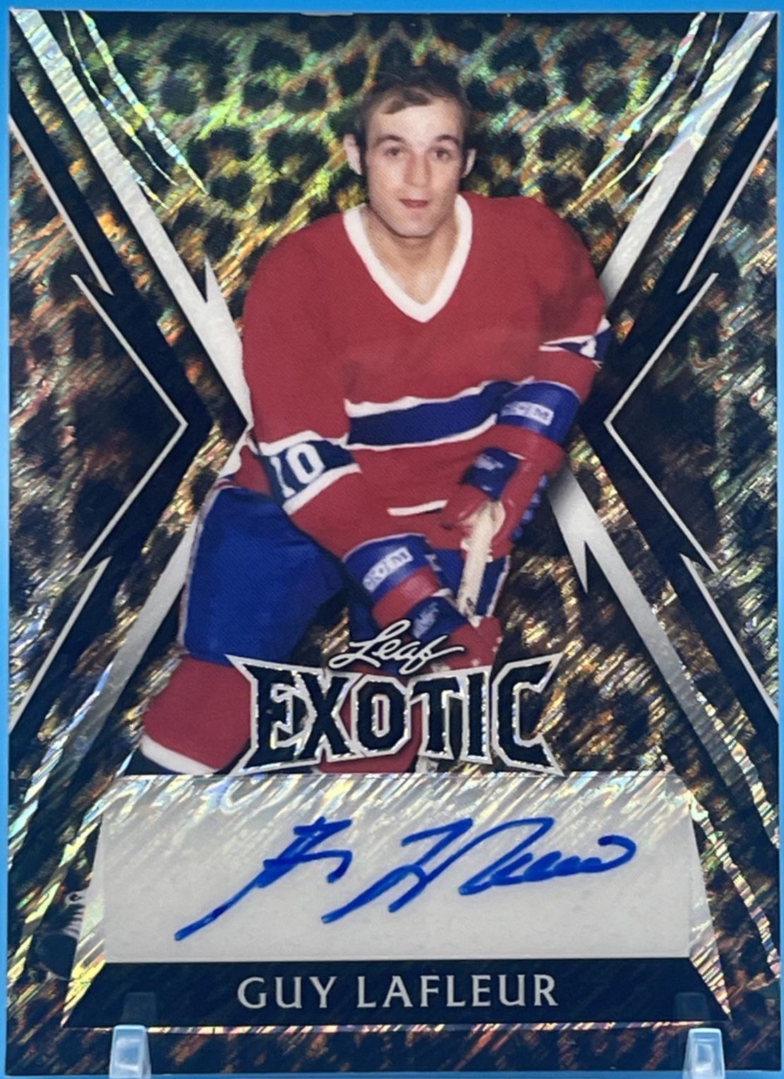 Guy Lafleur #E-GL1 2024 Leaf Metal Legends Exotic Autograph Hockey