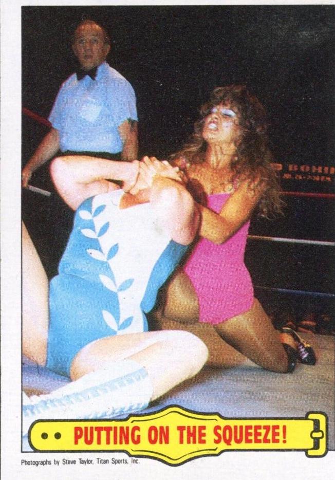 Putting On The Squeeze #47 Wrestling Cards 1985 Topps WWF