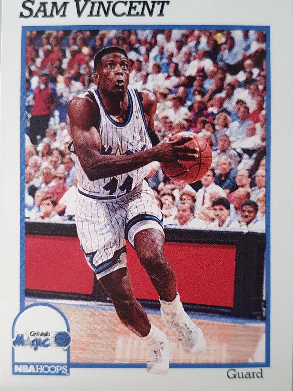 Sam Vincent #154 Basketball Cards 1991 Hoops