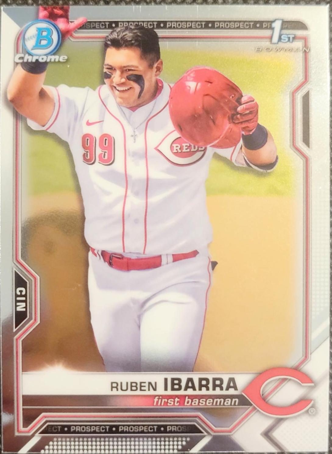 Ruben Ibarra #BDC-189 Baseball Cards 2021 Bowman Draft Chrome