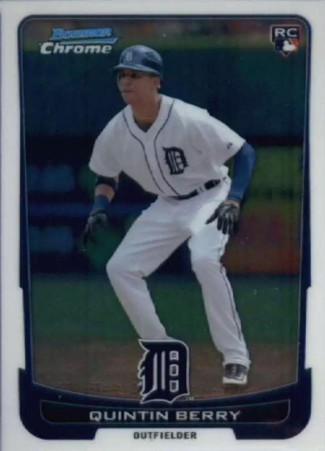 Quintin Berry #16 Baseball Cards 2012 Bowman Chrome Draft