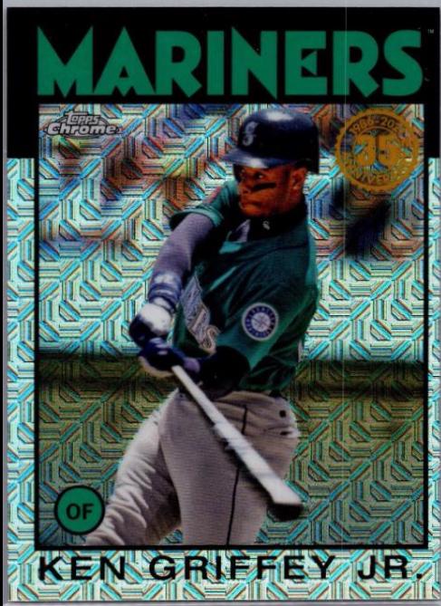 Ken Griffey Jr #86TC-2 Baseball Cards 2021 Topps Update 1986 Chrome Silver Pack
