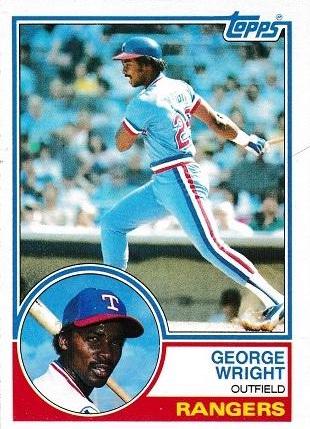 George Wright #299 Baseball Cards 1983 Topps