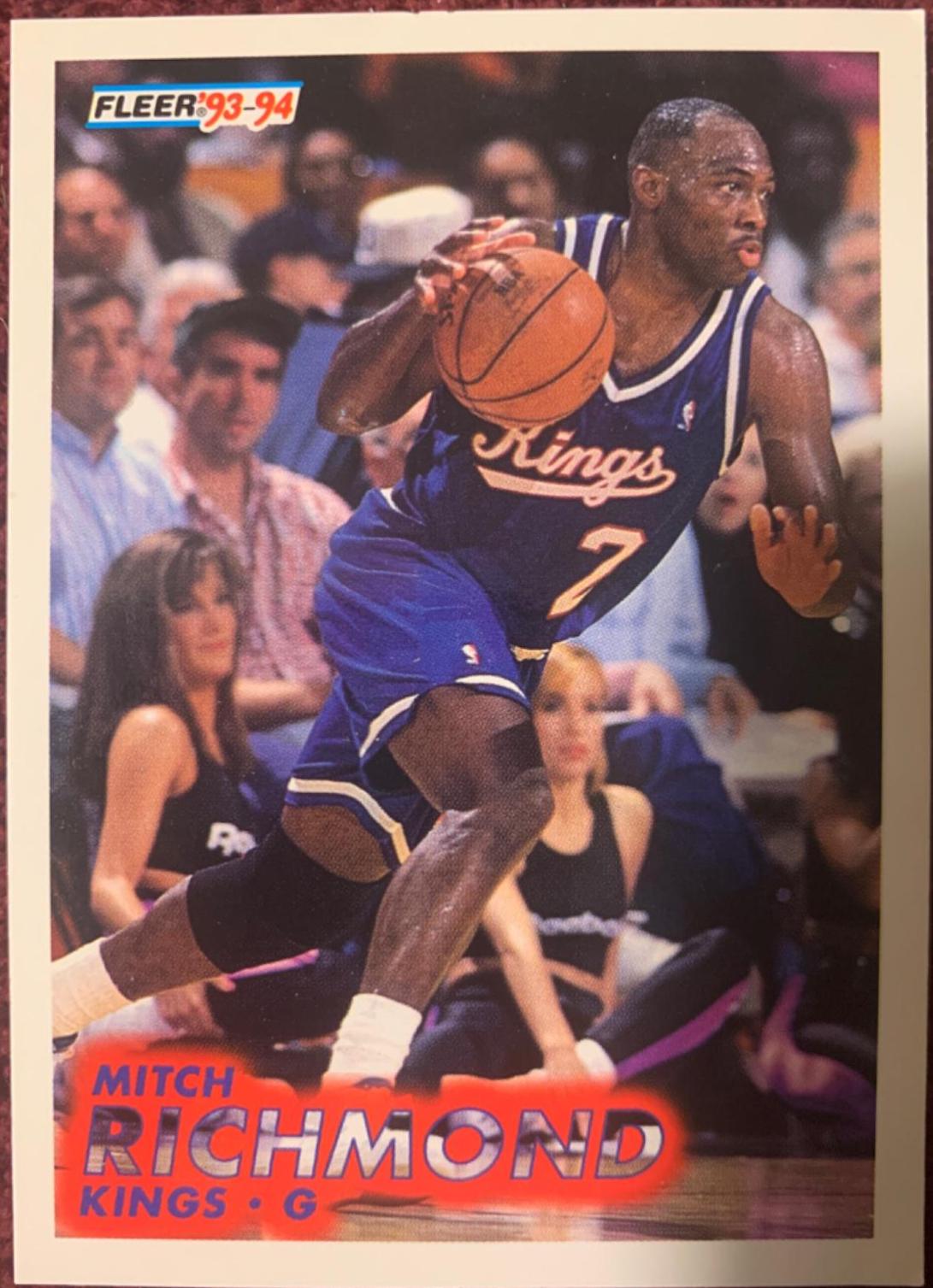 Mitch Richmond #183 Basketball Cards 1993 Fleer