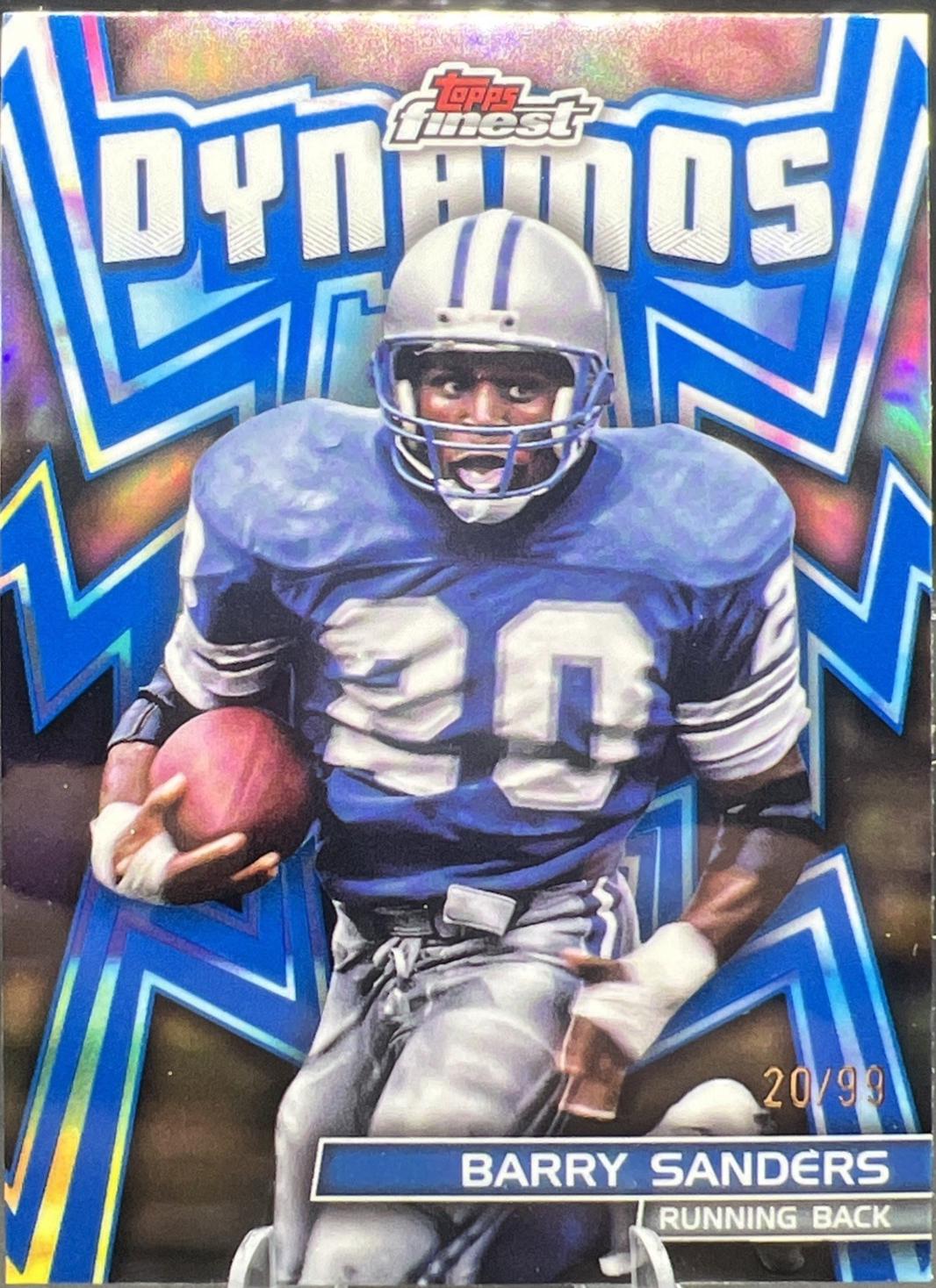 Barry Sanders [Blue Refractor] #DYN-30