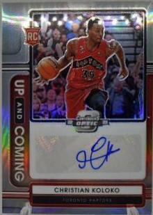 Christian Koloko #18 2022 Panini Contenders Optic Up And Coming Autograph Basketball