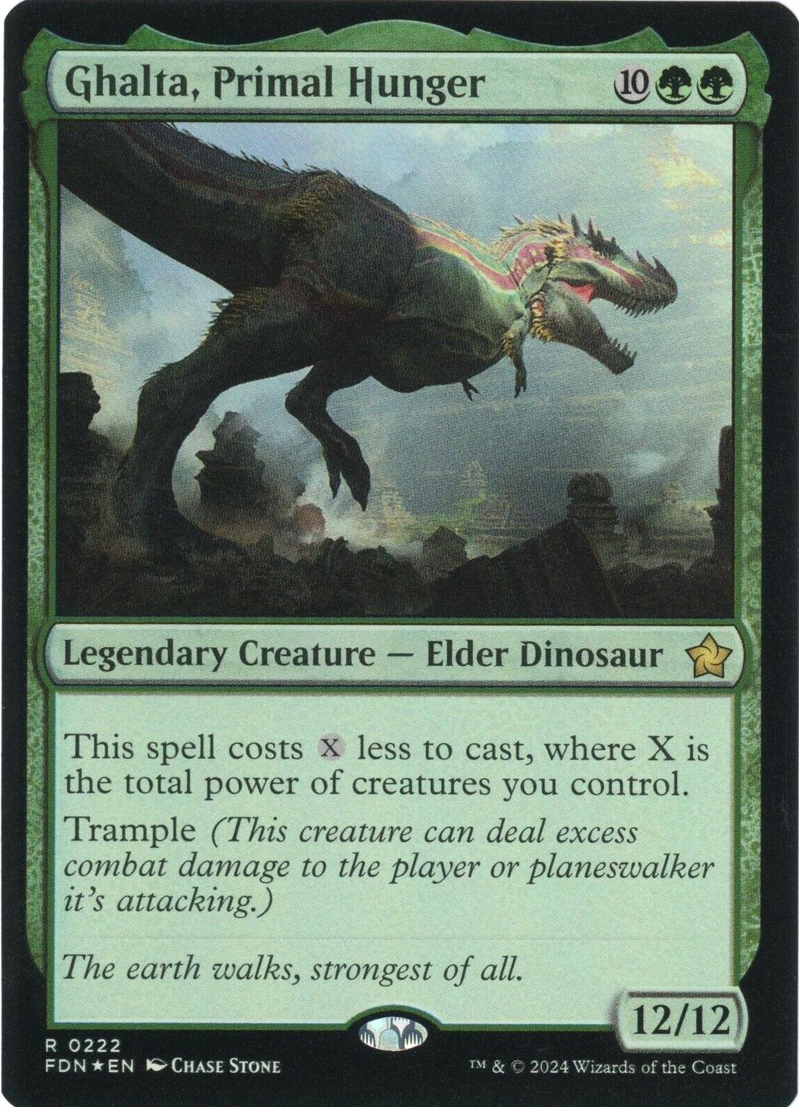 Ghalta, Primal Hunger [Foil] (Magic Foundations)