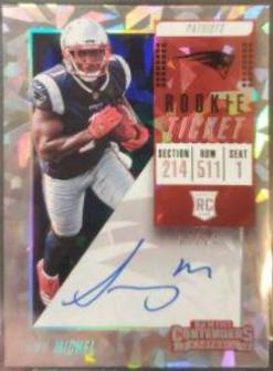 Sony Michel #111 Football Cards 2018 Panini Contenders Rookie Ticket