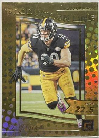 T. J. Watt #PRD-16 Football Cards 2022 Panini Donruss Production Line