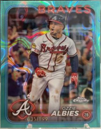 Ozzie Albies [Aqua Lava Refractor] #9