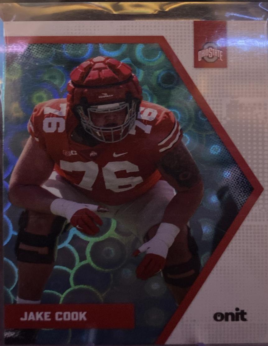 Jake Cook #B-43 2025 Onit Athlete Ohio State Buckeyes Football
