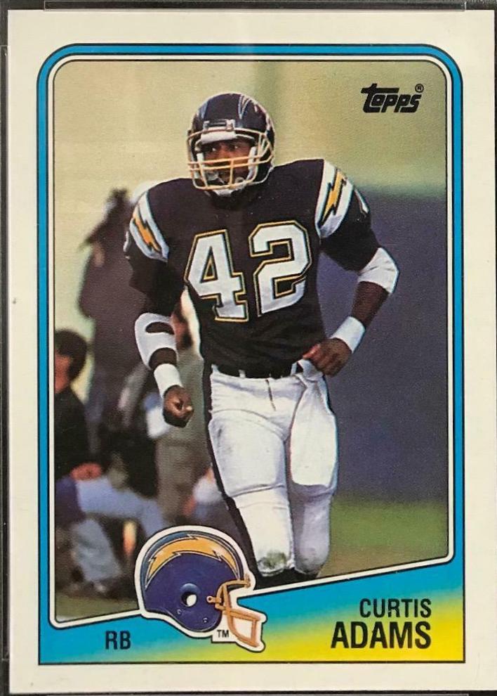 Curtis Adams #206 Football Cards 1988 Topps