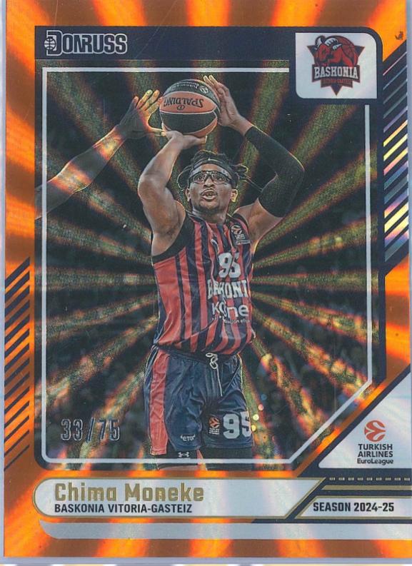 Chima Moneke [Orange Laser] #66 Prices | 2024 Panini Donruss EuroLeague ...