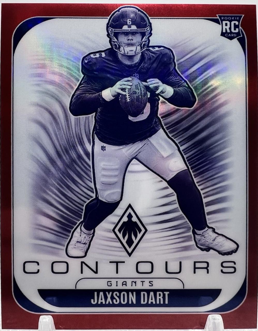 2025 Panini Phoenix Contours Jaxson Dart [Red] #24 card