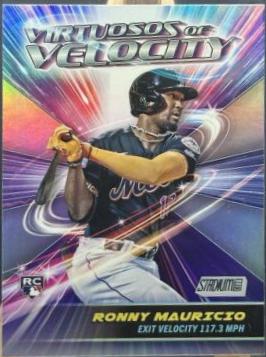 Ronny Mauricio #VV-22 Baseball Cards 2024 Topps Stadium Club Virtuosos of Velocity