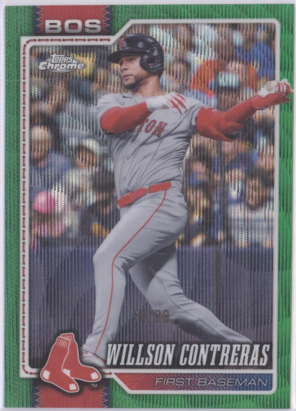 Willson Contreras [Green Wave Refractor] (2026 Topps Chrome)