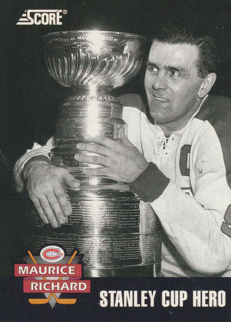 Maurice Richard Hockey Cards 1992 Score