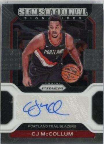 CJ McCollum #SS-CJM 2021-22 Panini Prizm Basketball Sensational Signatures