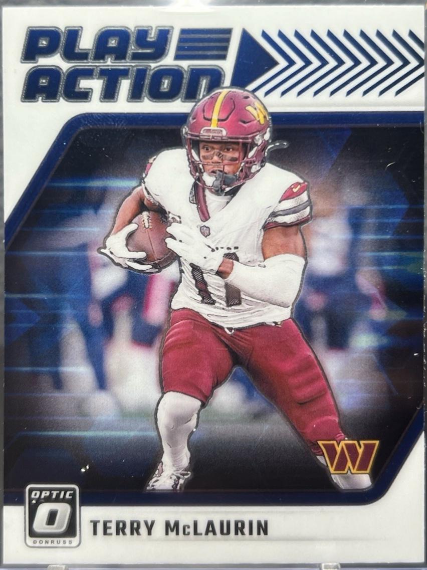 Terry McLaurin #15 Football Cards 2024 Panini Donruss Optic Play Action