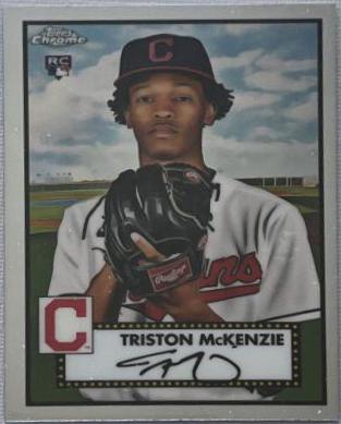 Triston McKenzie #8 Baseball Cards 2021 Topps Chrome Platinum Anniversary