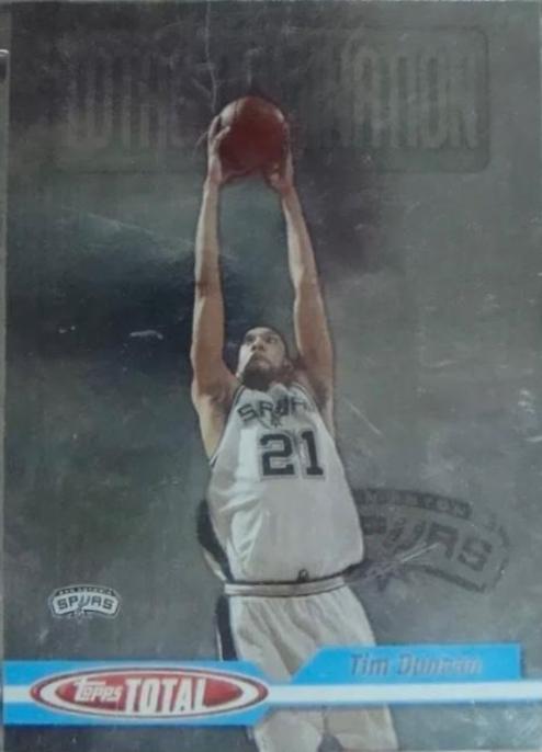 Tim Duncan #TD3 Basketball Cards 2004 Topps Total Domination