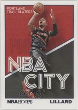 Damian Lillard #6 Basketball Cards 2019 Panini Hoops NBA City