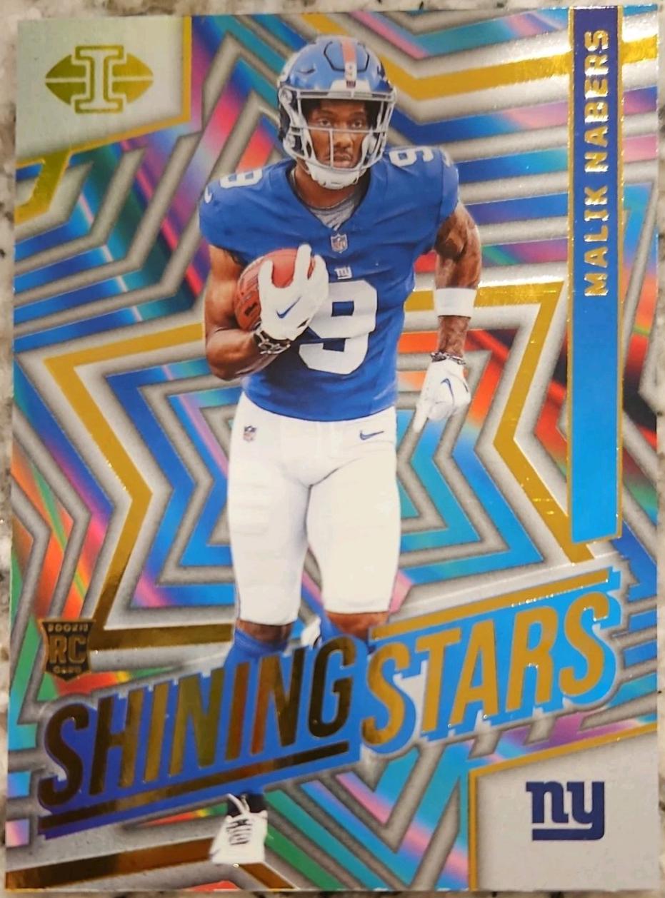 Malik Nabers #5 Football Cards 2024 Panini Illusions Shining Stars