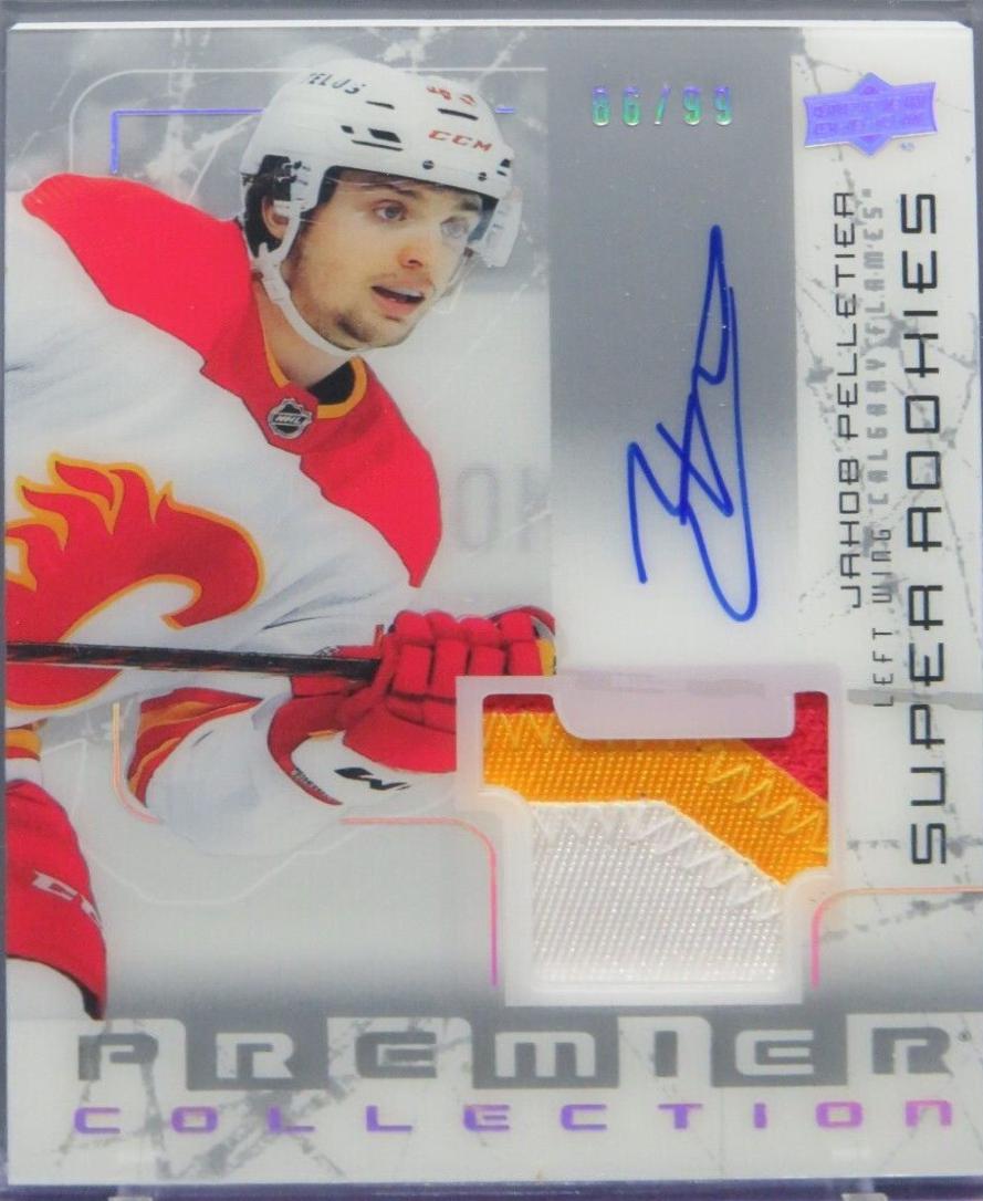 Jakob Pelletier #SRR-JP Hockey Cards 2023 Upper Deck Premier Rookie Patch Auto