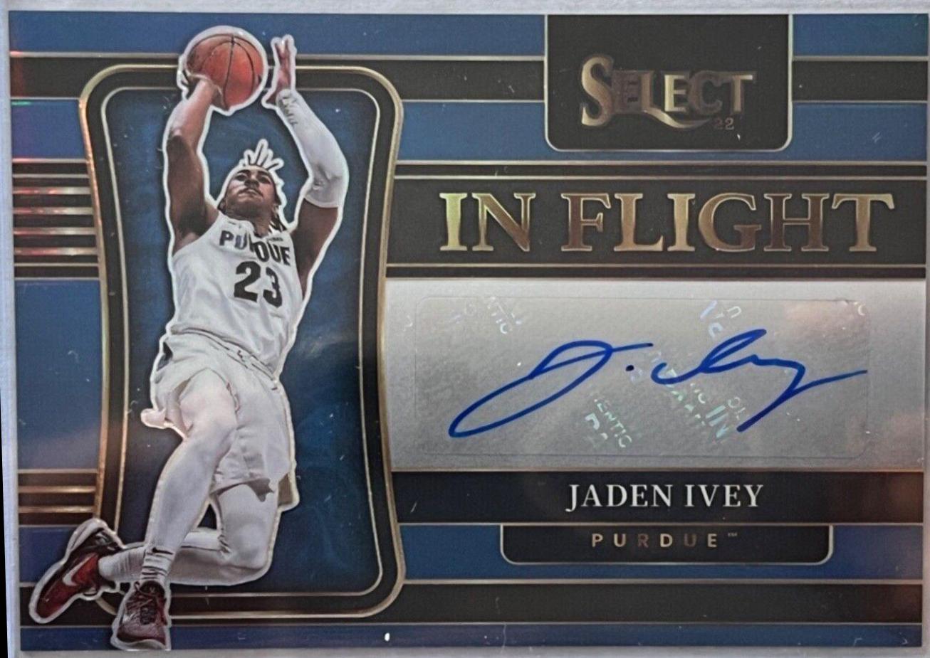 Jaden Ivey #IN-JIV Basketball Cards 2022 Panini Chronicles Draft Picks In Flight Signatures