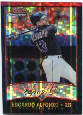 Edgardo Alfonzo #22 Baseball Cards 2001 Bowman Chrome