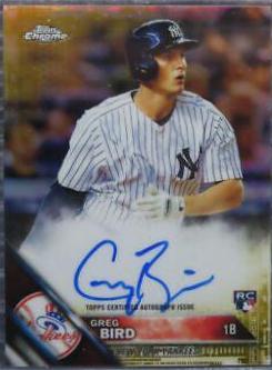 Greg Bird [Gold Refractor] #RA-GB