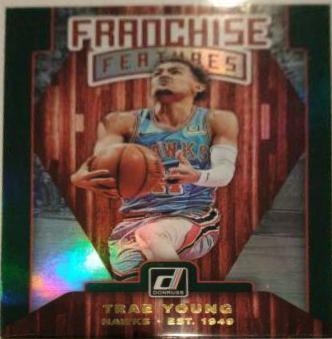 Trae Young #9 Basketball Cards 2019 Panini Donruss Franchise Features