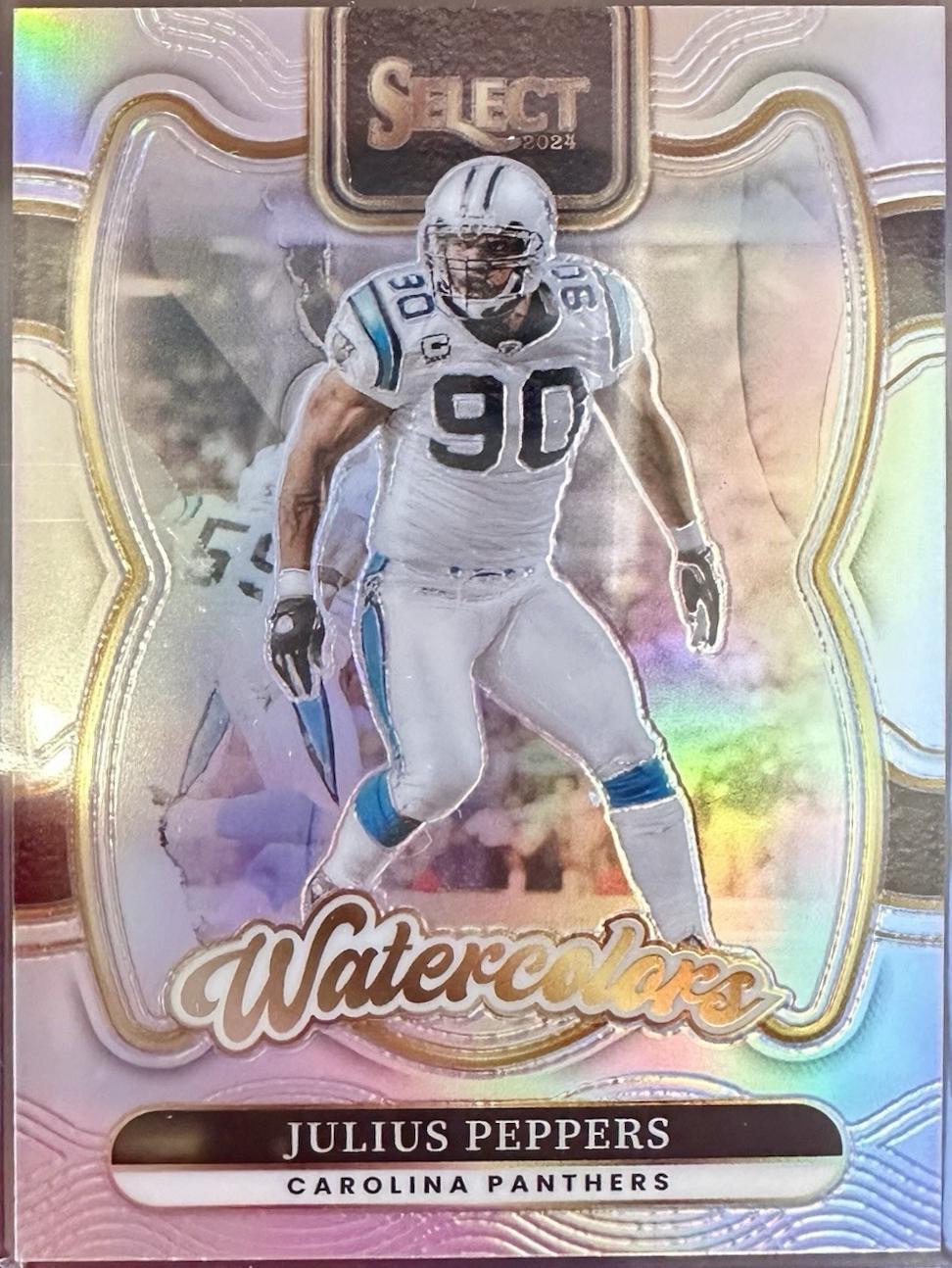 Julius Peppers #9 Football Cards 2024 Panini Select Watercolors