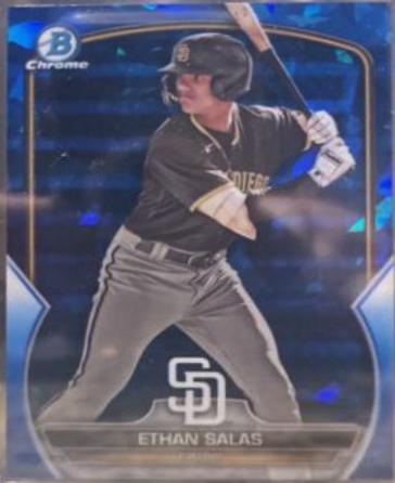 Ethan Salas #BDC-1 Baseball Cards 2023 Bowman Draft Chrome