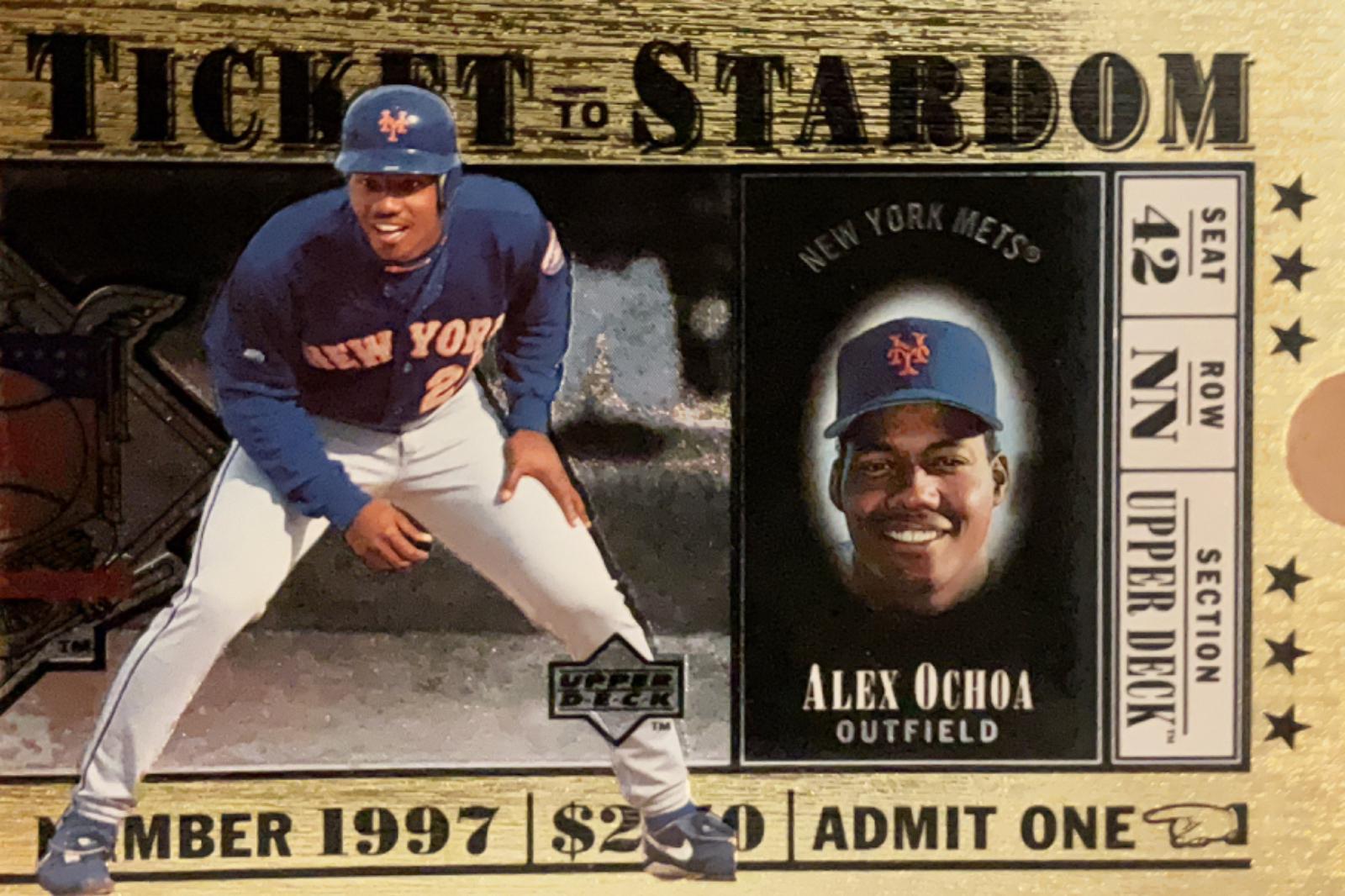 Alex Ochoa #TS4 Baseball Cards 1997 Upper Deck Ticket to Stardom