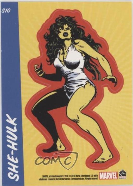 She-Hulk #S10 Marvel 2010 Rittenhouse 70-Years of Comics Sticker