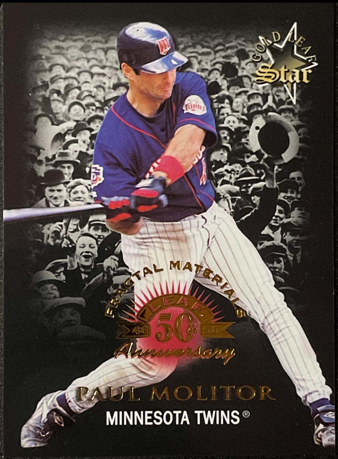 Paul Molitor #175 Baseball Cards 1998 Leaf Fractal Materials
