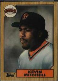 Kevin Mitchell #81T Baseball Cards 1987 Topps Traded Tiffany