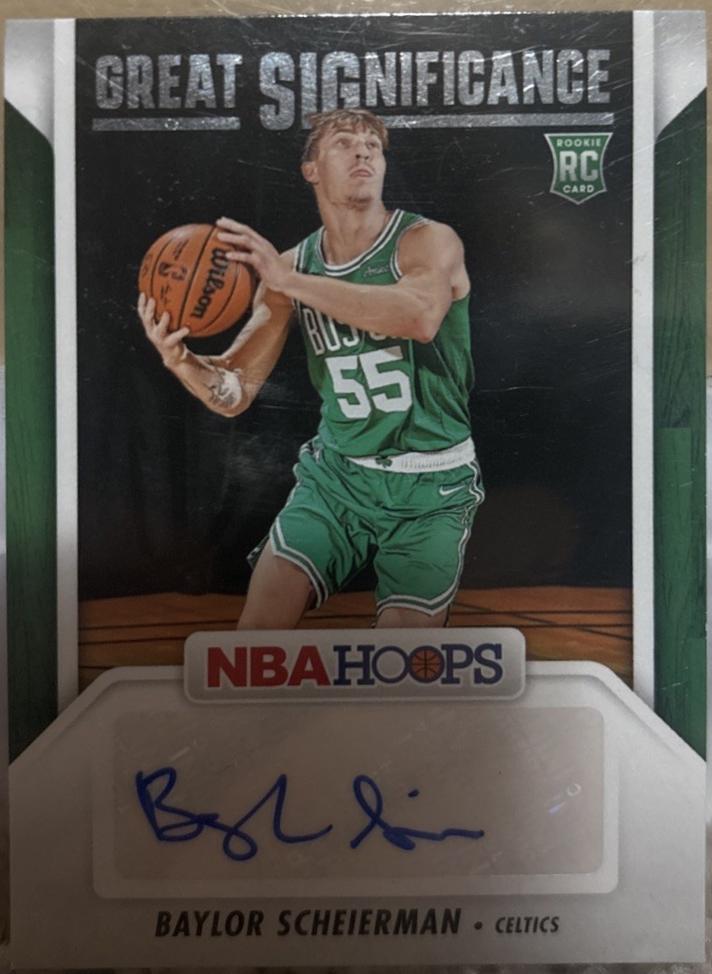 Baylor Scheierman #GS-BSC Basketball Cards 2024 Panini NBA Hoops Great SIGnificance