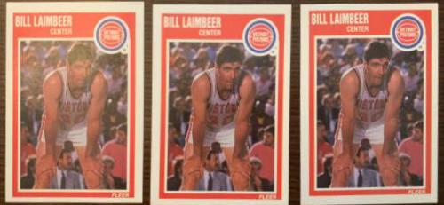 Bill Laimbeer #48 Basketball Cards 1989 Fleer