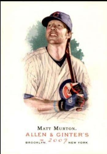 Matt Murton #6 Baseball Cards 2007 Topps Allen & Ginter