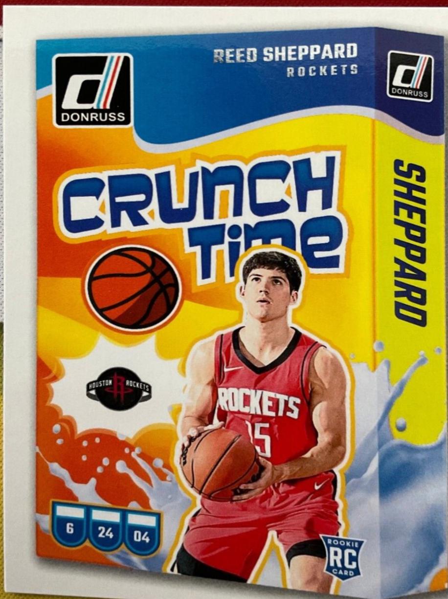 Reed Sheppard #9 Basketball Cards 2024 Panini Donruss Crunch Time