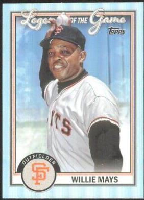 Willie Mays #LG-6 Baseball Cards 2023 Topps Legends of the Game