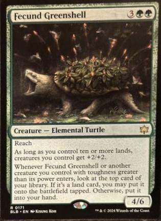 Fecund Greenshell #171 Magic Bloomburrow