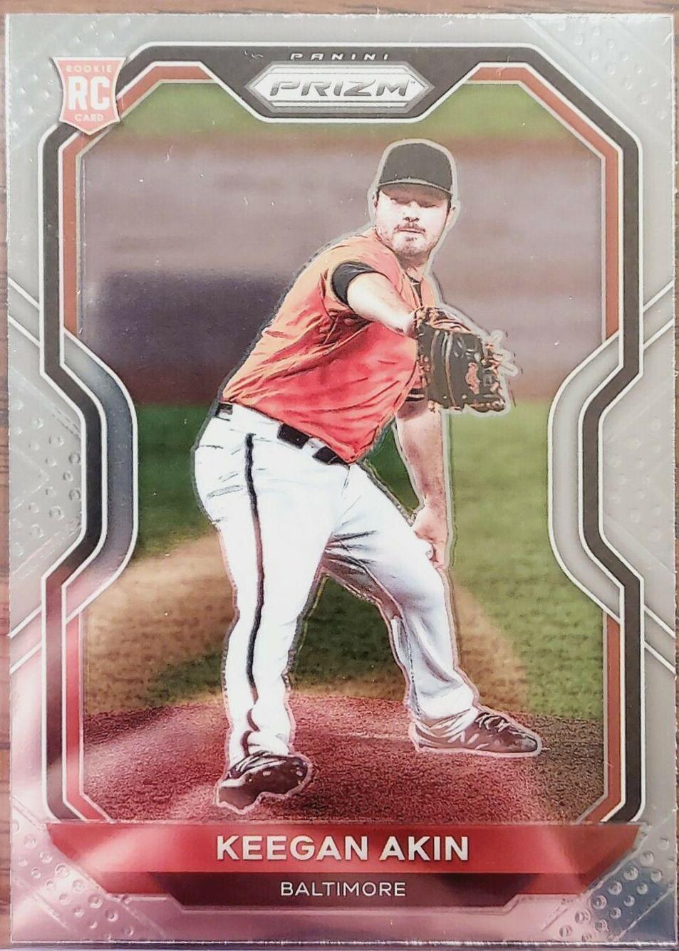 Keegan Akin #14 Baseball Cards 2021 Panini Prizm