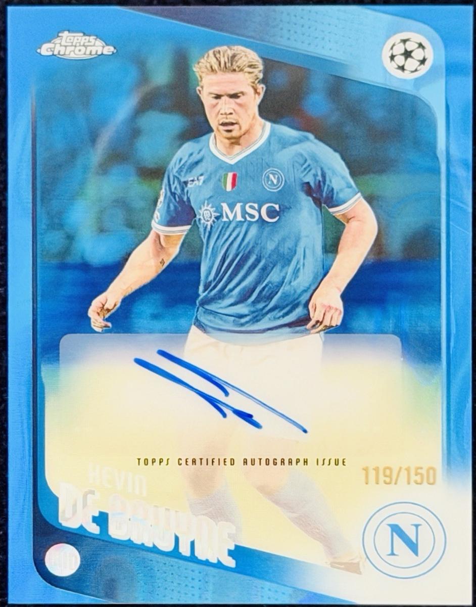 Kevin De Bruyne #CA-KDB 2025 Topps Chrome UEFA Autograph