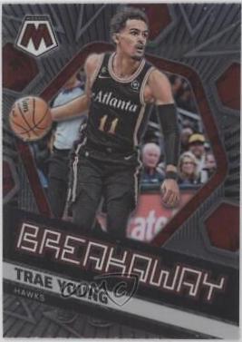 Trae Young #4 Basketball Cards 2022 Panini Mosaic Breakaway