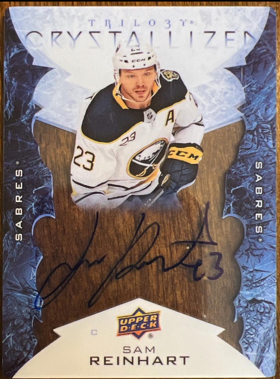 Sam Reinhart #C-SR Hockey Cards 2020 Upper Deck Trilogy Crystallized Autograph