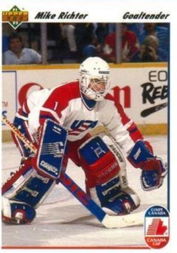 Mike Richter #34 Hockey Cards 1991 Upper Deck