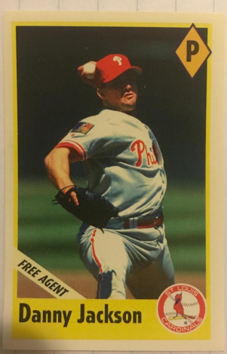 Danny Jackson #5 Baseball Cards 1995 Fleer Panini Stickers